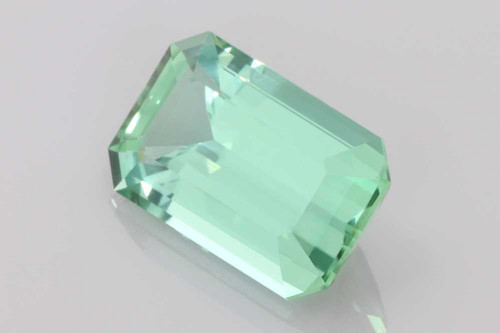 8.36 Carat Octagon Cut Mint Tourmaline Gemstone – Vivid Rich Green