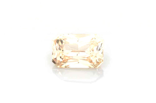 Octagon Cut Peach Sapphire Gemstone – 2.08 Carat, Vivid Intense Orange-Pink-Peach, Unheated