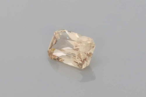 Octagon Cut Peach Sapphire Gemstone – 2.08 Carat, Vivid Intense Orange-Pink-Peach, Unheated