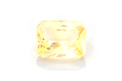 Octagon Cut Peach Sapphire Gemstone, 3.51 Carat – Medium Intense Orange-Pink-Peach, Unheated