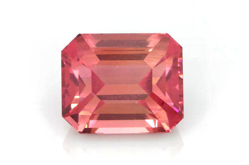 Octagon Cut Pink Tourmaline Gemstone – Vivid Intense – 10.09 Carat