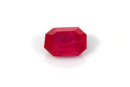 Vivid Intense Red Octagon Cut Ruby Gemstone – 1.05 Carat