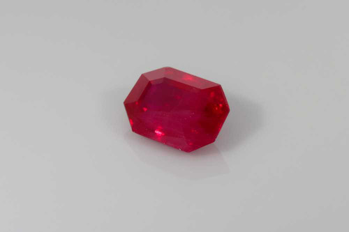 Vivid Intense Red Octagon Cut Ruby Gemstone – 1.05 Carat