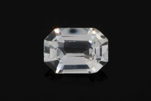 Octagon Cut White Sapphire Gemstone – Vivid Intense – 0.85 Carat