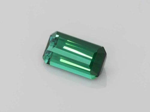 Octagon Cut Teal Tourmaline Gemstone – 2.29 Carat, Vivid Intense Green-Teal