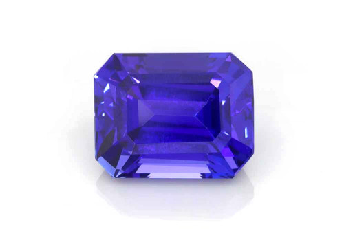 Octagon Tanzanite Gemstone, 15.16 Carat – Vivid Intense Blue