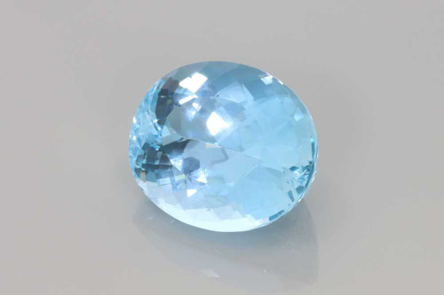 Vivid Rich Blue Oval Aquamarine Gemstone – 10.46 Carat