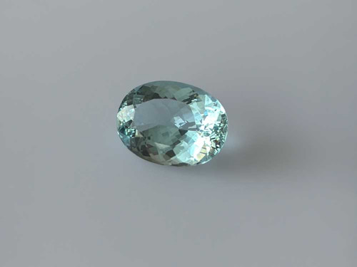 Oval Aquamarine Gemstone – 11.34 Carat, Light Blue