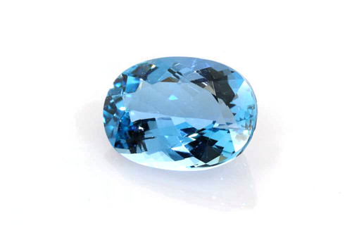Oval Aquamarine Gemstone – Deep Blue – 3.16 Carat