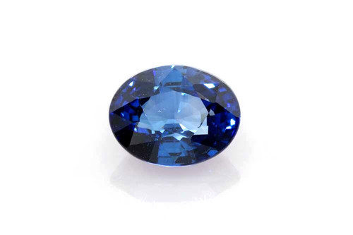 Oval Blue Sapphire Gemstone 2.11 Carat Vivid Intense