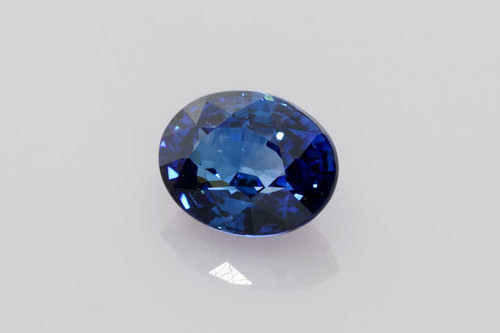 Oval Blue Sapphire Gemstone 2.11 Carat Vivid Intense