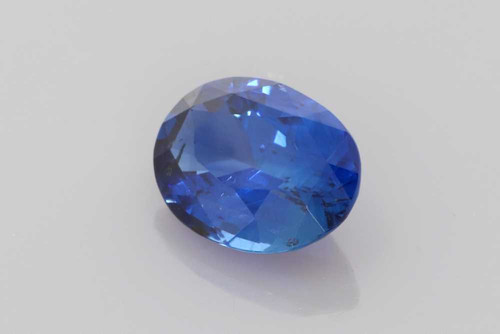 Oval Blue Sapphire Gemstone 1.52 Carat Vivid Intense