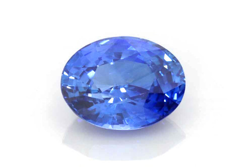 Oval Blue Sapphire Gemstone – 2.4 Carat – Medium Intense