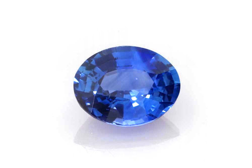 Oval Blue Sapphire Gemstone 2.07 Carat Vivid Rich