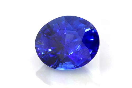 2.08 Carat Oval Blue Sapphire Gemstone, Vivid Intense