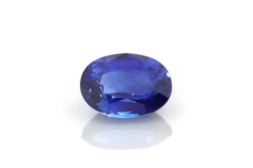 Oval Blue Sapphire Gemstone 1.68 Carat Vivid Intense