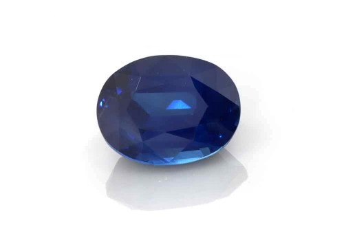 Oval Blue Sapphire Gemstone – 4.01 Carat, Vivid Intense, GIA Certified
