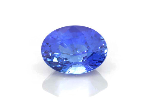Oval Blue Sapphire Gemstone 8.35 Carat Vivid Rich