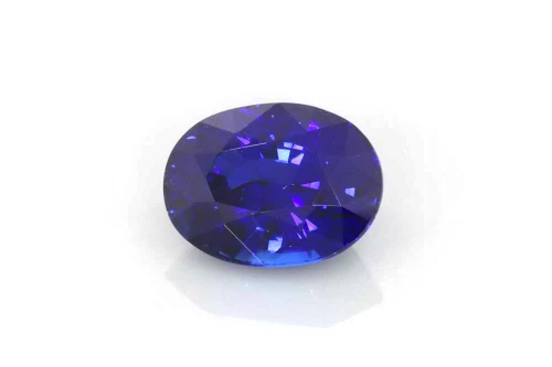 2.48 Carat Oval Blue Sapphire Gemstone, Deep, GIA Certified