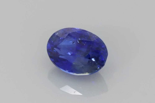 Oval Blue Sapphire Gemstone 0.78 Carat Vivid Intense