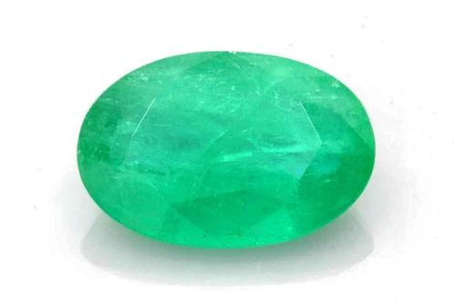 Oval Emerald Gemstone – 6.78 Carat – Medium Intense Green, GIA Certified