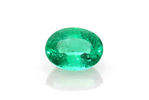 Oval Emerald Gemstone – 1.96 Carat – Medium Light Green