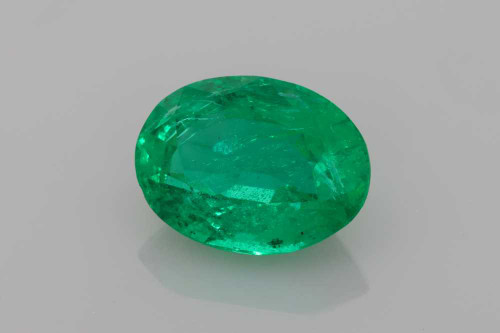 5.25 Carat Oval Emerald Gemstone, Vivid Rich Green, GIA Certified