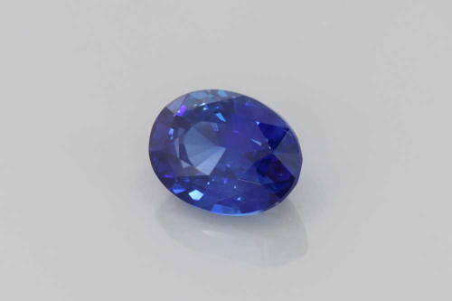 Oval Blue Sapphire Gemstone 2.01 Carat Vivid Intense