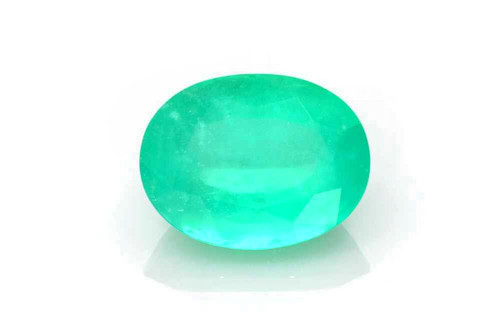 4.77 Carat Oval Emerald Gemstone – Medium Intense Green