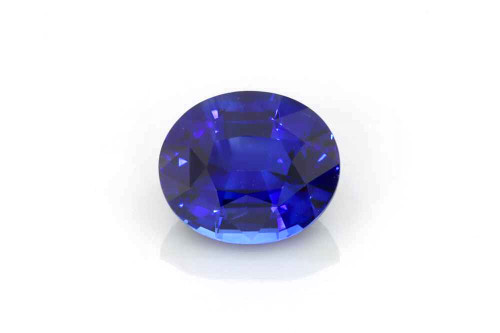 Oval Blue Sapphire Gemstone – Vivid Intense – 2.13 Carat, GIA Certified