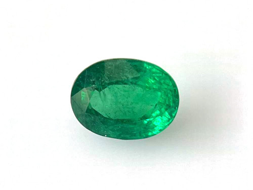 Vivid Rich Green Oval Emerald Gemstone – 4.32 Carat, GIA Certified