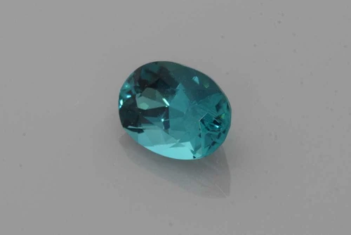 Vivid Intense Blue-Teal Oval Indicolite Blue Tourmaline Gemstone – 1.11 Carat