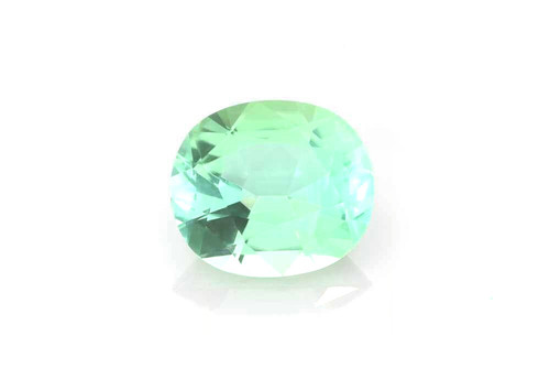 Oval Mint Tourmaline Gemstone, 5.99 Carat – Vivid Rich Green