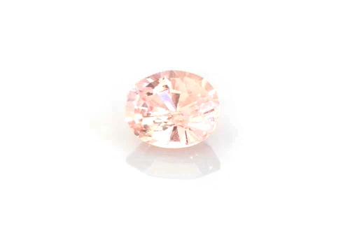 Oval Padparadscha Sapphire Gemstone – 0.67 Carat, Medium Intense Orange-Peach, Unheated