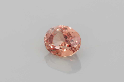 Oval Padparadscha Sapphire Gemstone 1.03 Carat Vivid Intense