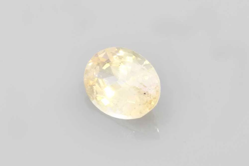 4.01 Carat Oval Peach Sapphire Gemstone – Pale Orange-Pink-Peach