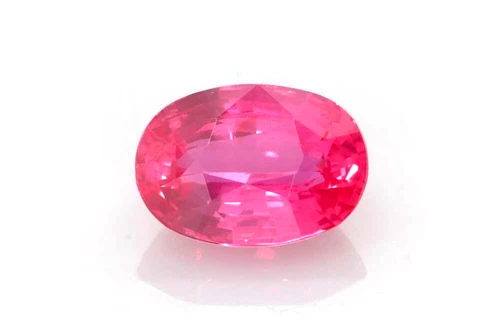 1.53 Carat Oval Pink Sapphire Gemstone, Deep, Unheated