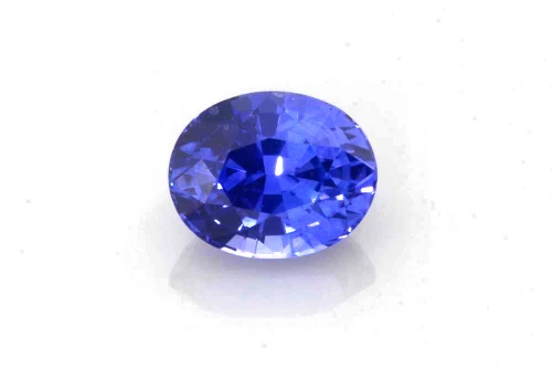 1.93 Carat Oval Purple Sapphire Gemstone, Medium Light