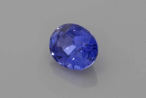 1.93 Carat Oval Purple Sapphire Gemstone, Medium Light