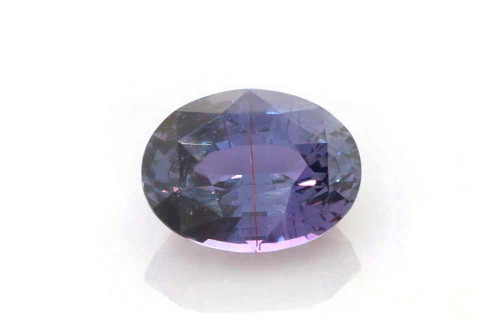 Oval Purple Sapphire Gemstone 4.03 Carat Vivid Intense
