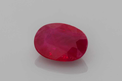 Oval Ruby Gemstone 1.62 Carat Vivid Intense