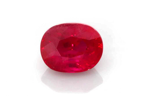 Oval Ruby Gemstone 1.03 Carat Vivid Intense