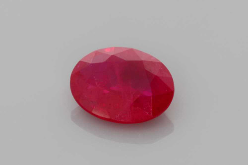 Oval Ruby Gemstone – 1.58 Carat, Vivid Intense Red