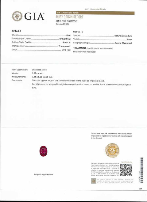 Vivid Rich Red Oval Ruby Gemstone – 2.64 Carat, GIA Certified, Matched Pair
