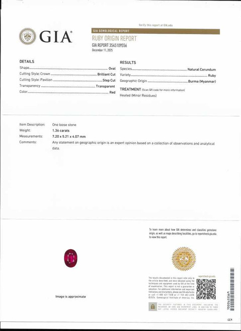 Vivid Rich Red Oval Ruby Gemstone – 2.64 Carat, GIA Certified, Matched Pair