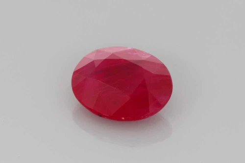 Oval Ruby Gemstone 2.02 Carat Vivid Intense