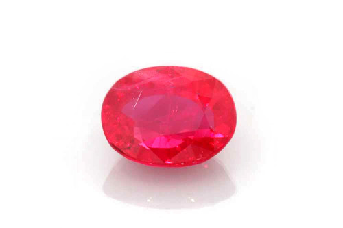 Oval Ruby Gemstone 1.03 Carat Vivid Intense