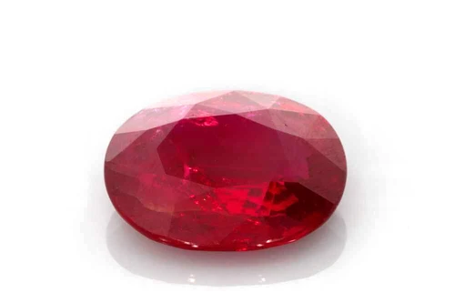 Oval Ruby Gemstone – Vivid Intense Red – 4.4 Carat, Unheated, GIA Certified