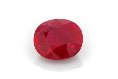 Oval Ruby Gemstone 2.07 Carat Vivid Intense