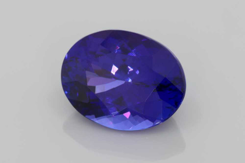 Oval Tanzanite Gemstone, 15.88 Carat – Vivid Intense Blue